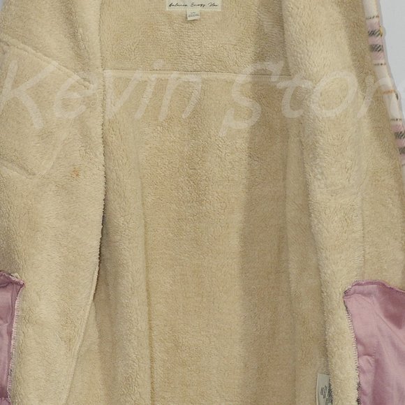 Pink NWT Sage Ladies' Plush‎ Plaid Shirt Jacket - Picture 5 of 9
